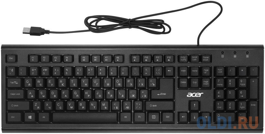 Клавиатура Acer OKW120 Black USB в Москвe