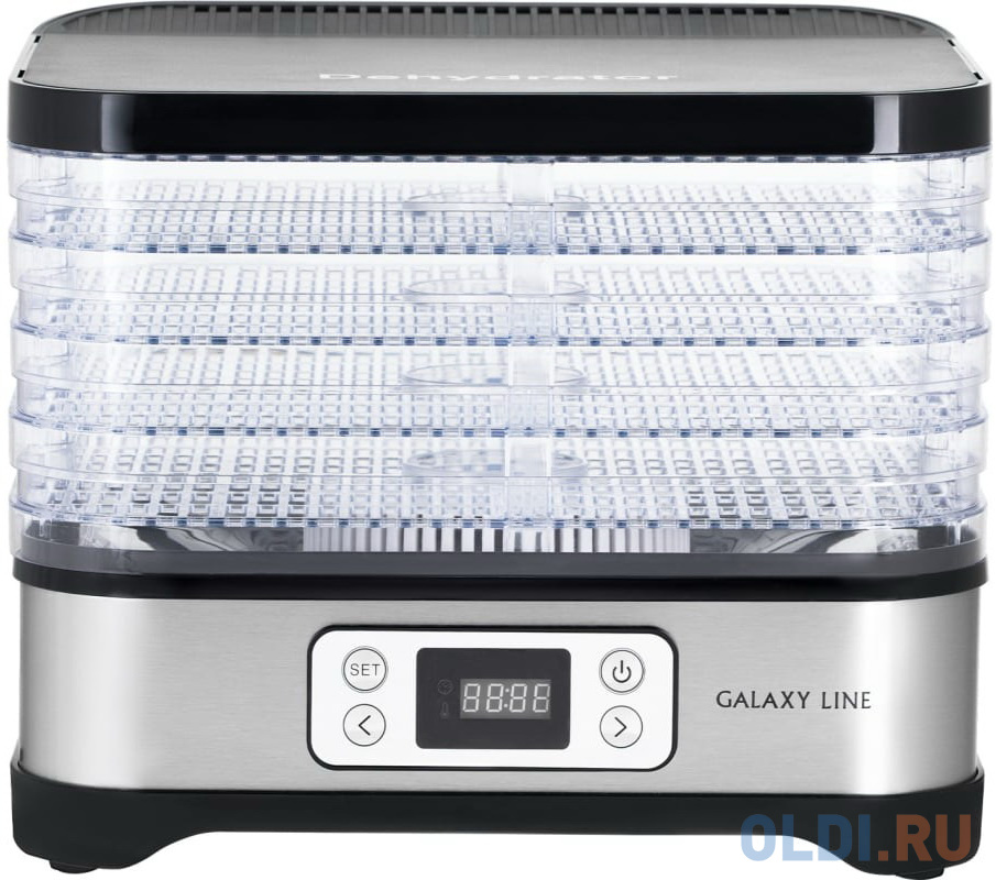 Сушилка для овощей и фруктов 500W LINE GL2640 GRAY GALAXY