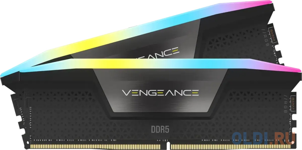 DIMM 32Gb 2х16Gb DDR5 PC51200 6400MHz Corsair Vengeance RGB Black (CMH32GX5M2B6400C36) в Москвe