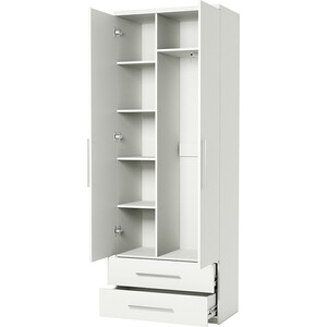 Шкаф комбинированный с ящиками Шарм-Дизайн Комфорт МКЯ-22 110х45 с зеркалом, белый