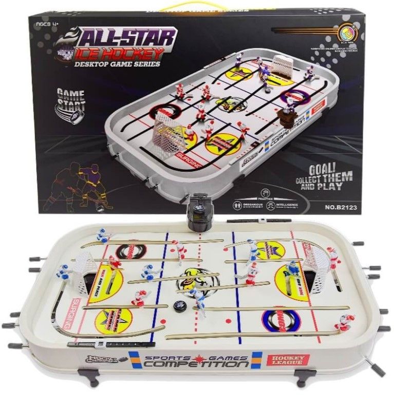 Настольная игра "Хоккей" ALL-STAR ICE HOCKEY в коробке объемные игроки, выход за ворота  B2125 в Москвe