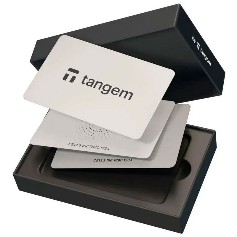 Аппаратный кошелек Tangem Wallet White 2.0 Pack of 3 Cards TG130X3-B