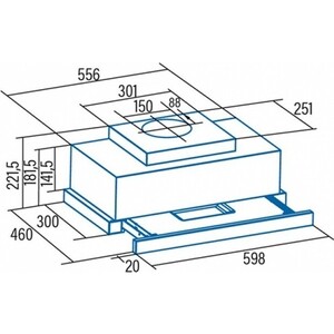 Встраиваемая вытяжка Cata TFH 6630 X