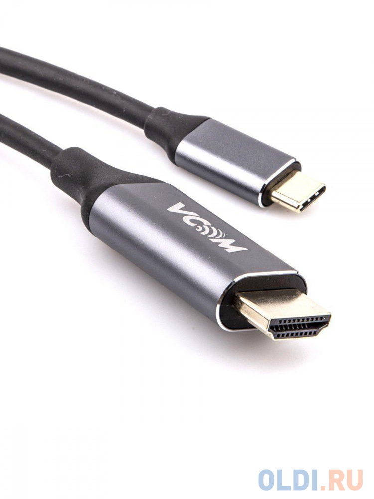 Кабель-адаптер USB 3.1 Type-Cm --> HDMI A(m) 4K@60Hz, 1.8m ,Aluminium Shell,VCOM <CU423MC-1.8M>