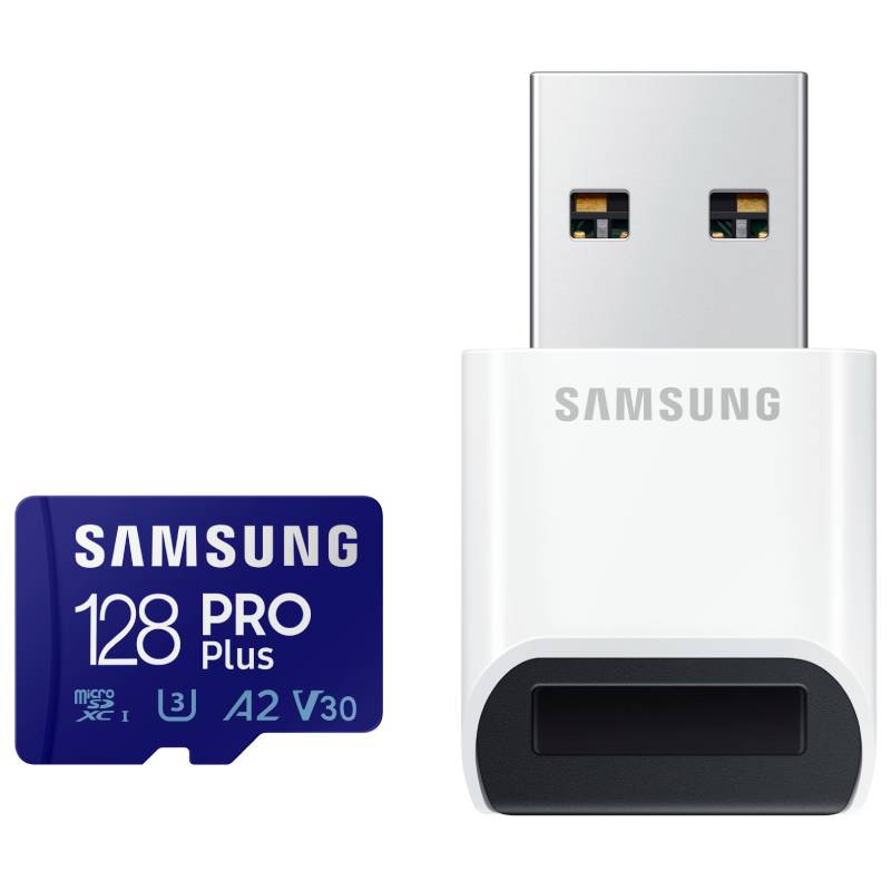 Карта памяти 128Gb - Samsung Pro Plus Micro Secure Digital XC UHS-III U3 MB-MD128KB/WW