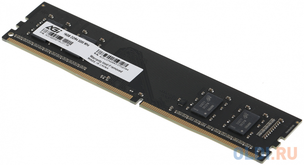 Память DDR4 16Gb 3200MHz AGi AGI320016UD138 UD138 RTL PC4-25600 DIMM 288-pin 1.2В Ret в Москвe