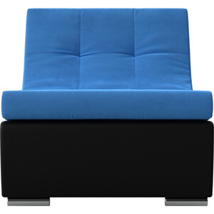 Кресло АртМебель Монреаль кресло велюр голубой экокожа черный