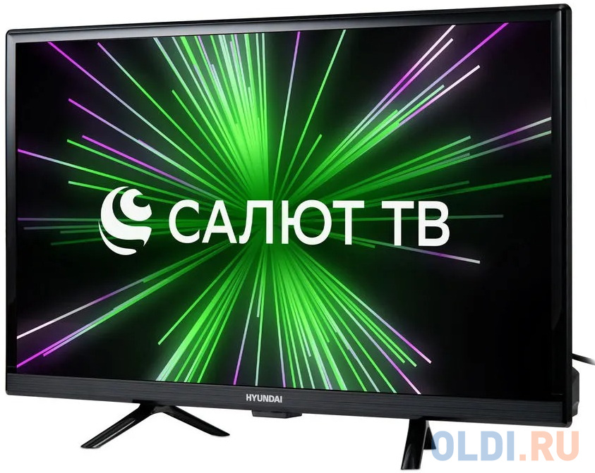 Телевизор LED 24" Hyundai H-LED24BS5001 черный 1366x768 60 Гц Smart TV Wi-Fi 2 х HDMI 2 х USB RJ-45 Bluetooth в Москвe