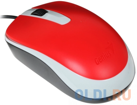 Genius Mouse DX-120 ( Cable, Optical, 1000 DPI, 3bts, USB ) Red в Москвe