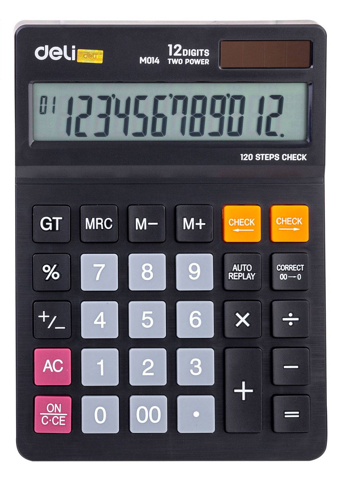Калькулятор настольный Deli EM01420 черный