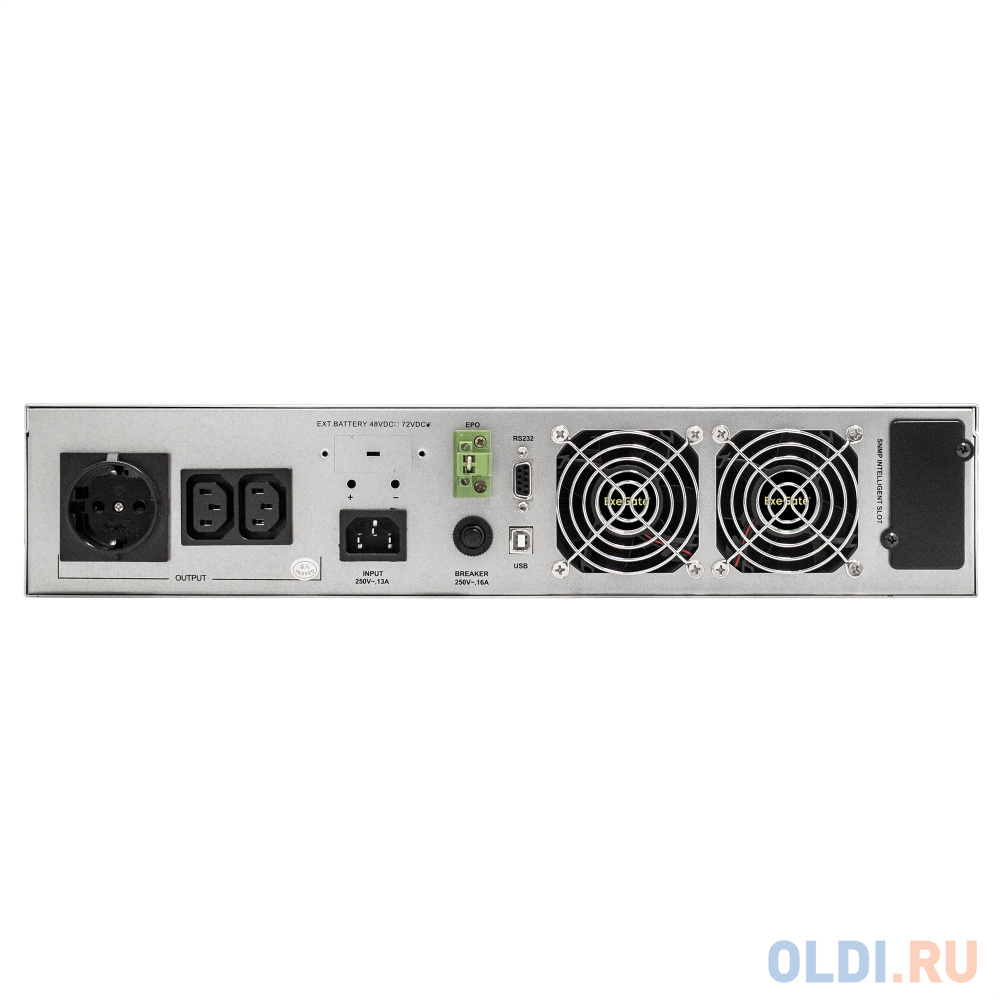 ИБП On-line ExeGate PowerExpert ULS-3000.LCD.AVR.1SH.2C13.USB.RS232.SNMP.2U <3000VA/3000W, On-Line, PF=1, LCD, 1*Schuko+2*C13, RS232, USB, SNMP-slo