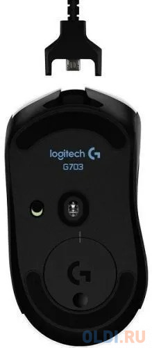 Мышь беспроводная Logitech G703 чёрный USB + радиоканал