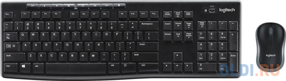 Клавиатура+мышь Logitech Wireless Combo MK270 Black USB 920-004509