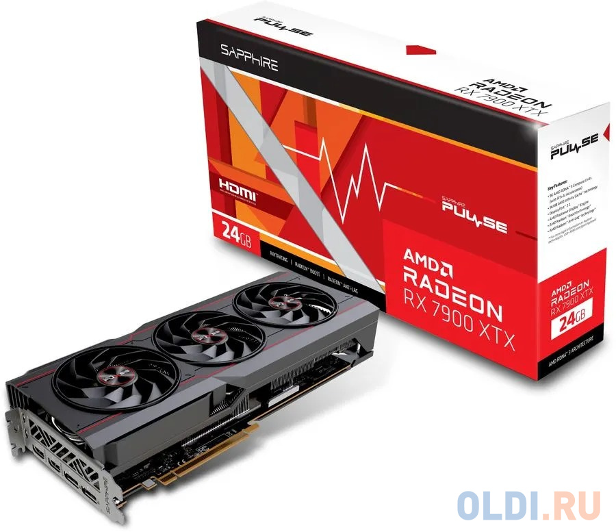 Видеокарта Sapphire Radeon RX 7900 XTX PULSE RX 7900 XTX GAMING OC 24576Mb в Москвe