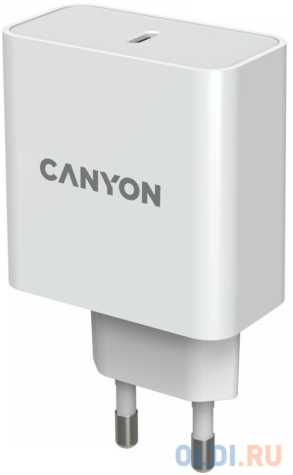 Зарядное устройство Canyon H-65 4.2А USB-C белый