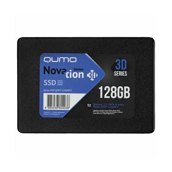 Накопитель SSD Qumo Novation TLC 3D 128Gb (Q3DT-128GMCY) в Москвe