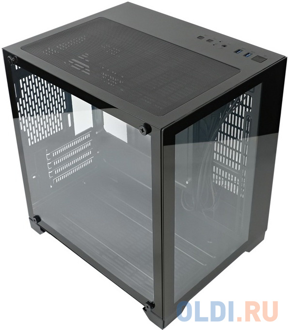 Корпус microATX 1stPlayer MEGAVIEW MV5 Без БП чёрный в Москвe