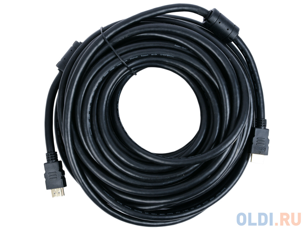 Кабель HDMI 19M/M ver 2.0, 20М, 2 фильтра  Aopen <ACG711D-20M в Москвe