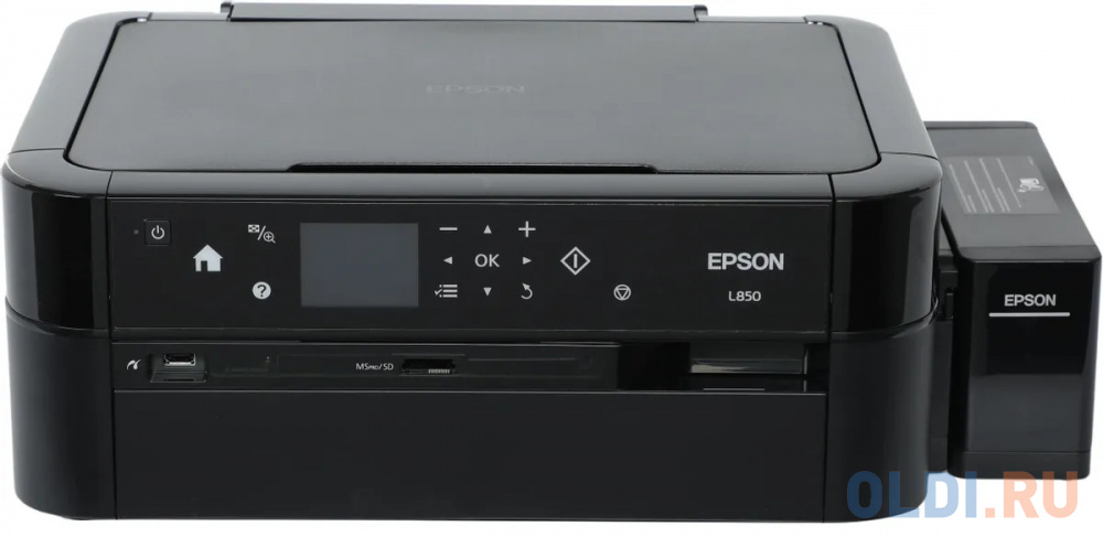 МФУ струйный Epson L850 black (A4, 6цв., принтер/сканер/копир, 5760х1440dpi, 37(38)ppm, СНПЧ, USB) (C11CE31404) в Москвe