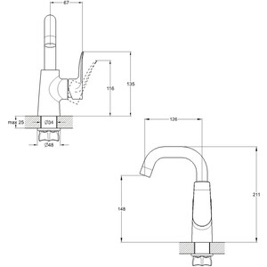 Смеситель для кухни G.lauf GOB (GOB4-B134)