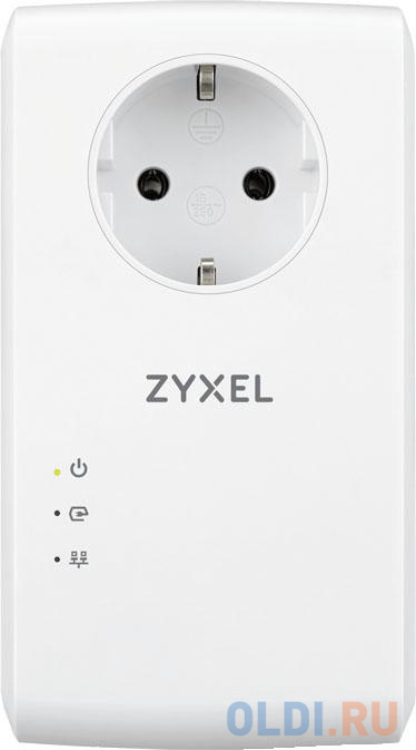 ZYXEL PLA5456 AV2000 MIMO Pass thru Powerline Gigabit Ethernet Adaptor Twin в Москвe