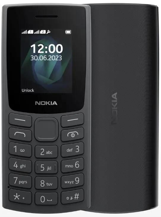Мобильный телефон Nokia 105 4G DS, 1.8" 160x120 IPS, 48Mb RAM, 3G/4G, BT, 2-Sim, 1450 мА·ч, micro-USB, серый (1GF018UPA1C01)
