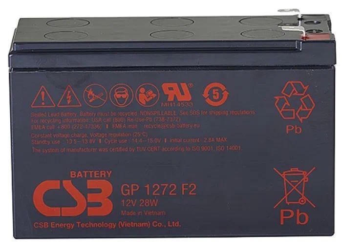 Аккумуляторная батарея для ИБП CSB GP1272 F2 (12V28W) 28 А·ч в Москвe