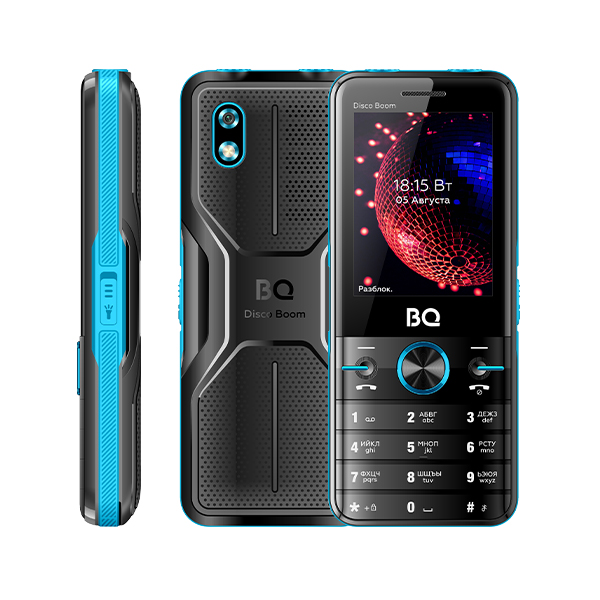 Мобильный телефон BQ 2842 Disco Boom, 2.8" TFT, 2-Sim, 4000 мА·ч, USB-A, черный/синий