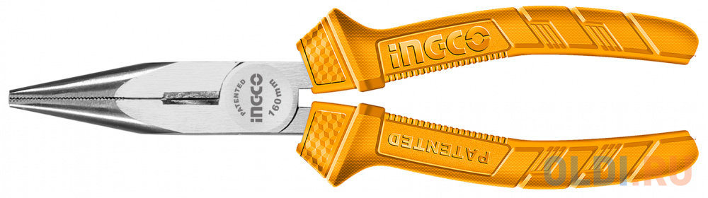 Плоскогубцы с длинным носом INGCO HLNP12160