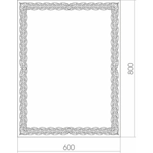 Зеркало Mixline Калиф 60х80 с подсветкой (4620001982301)