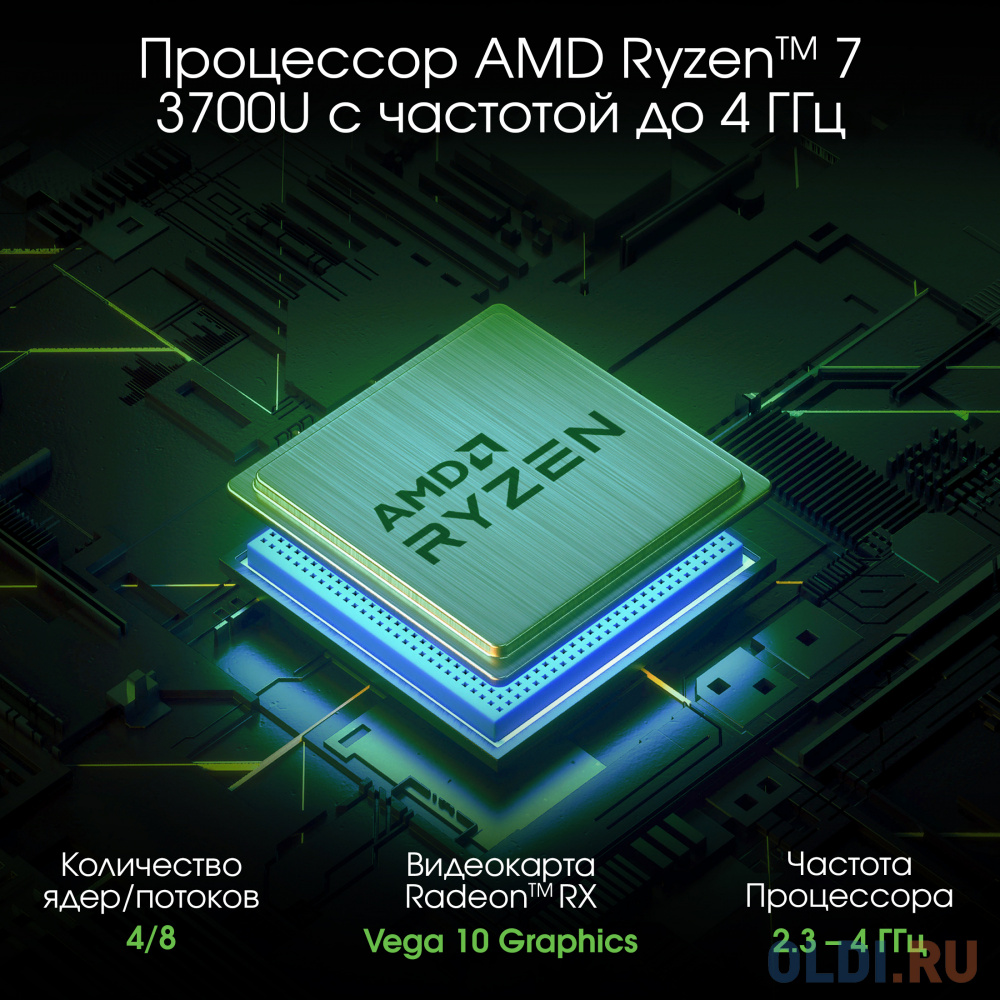 Ноутбук Digma Pro Sprint M, 16.1",  IPS, AMD Ryzen 7 3700U 2.3ГГц, 4-ядерный, 16ГБ DDR4, 512ГБ SSD,  AMD Radeon  RX Vega 10, Windows 11 Professio
