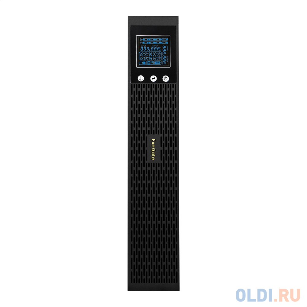 ИБП Pure Sine Wave ExeGate SinePower UHB-2000.LCD.AVR.1SH.4C13.RJ.USB.2U <2000VA/1600W, LCD, AVR, 1*Schuko+4*C13 , RJ45/11, USB, Rackmount 2U/Tower