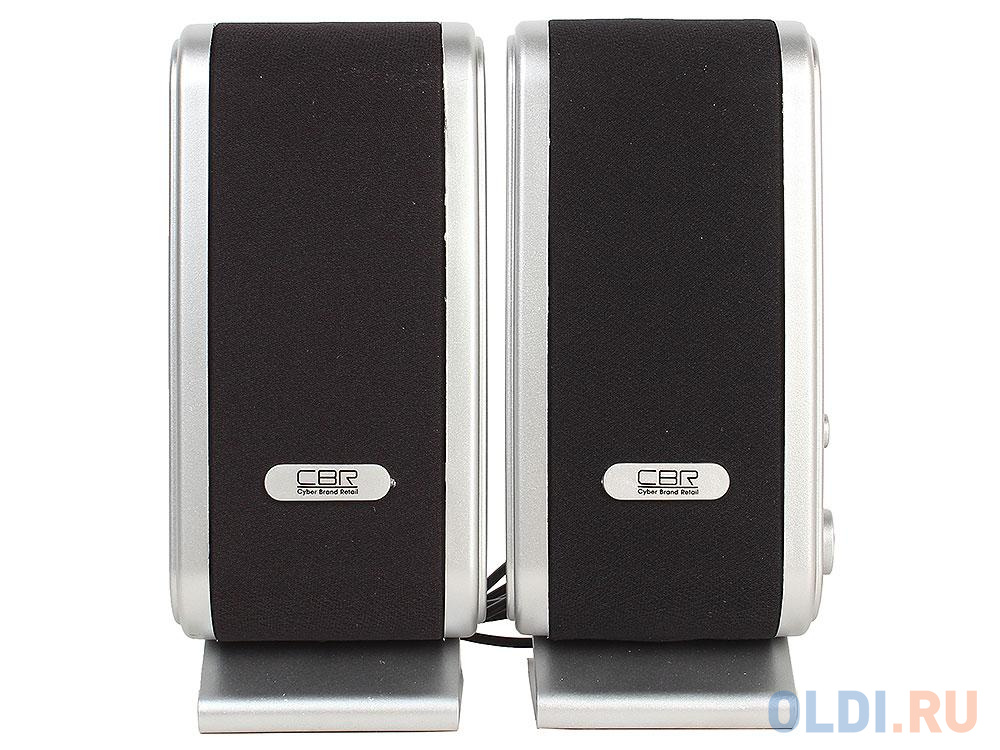 Колонки CBR CMS 299, Black-Silver, 3.0 W*2, USB в Москвe