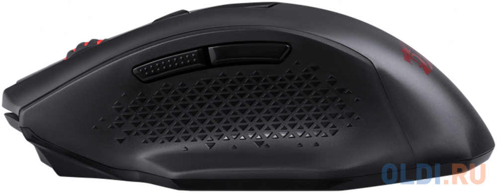 Беспроводная игровая мышь REDRAGON WOKI чёрная (USB, Bluetooth, Pixart P3395, Huano, 6 кн., 26000 Dpi, RGB подсветка, 2000 мАч)