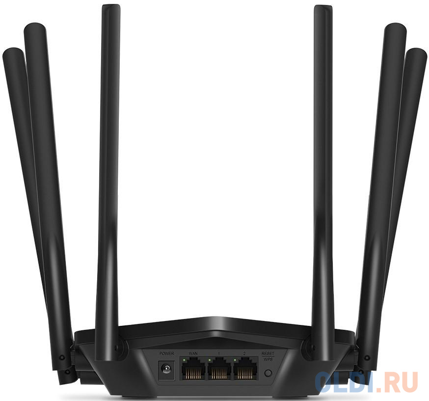 Wi-Fi роутер Mercusys MR50G 802.11aс 1300Mbps 2.4 ГГц 5 ГГц 2xLAN LAN черный в Москвe