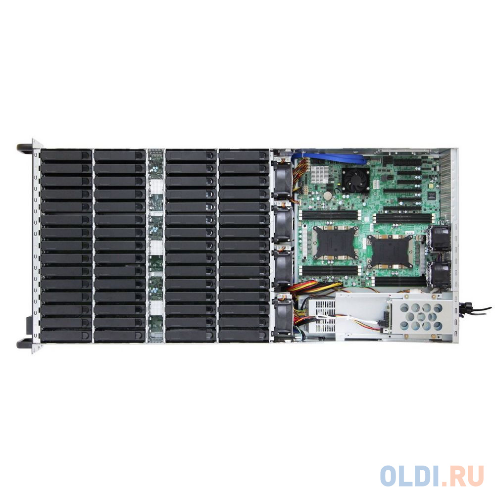 XE1-4H000-06 ,4U 60-bay storage server chassis,3x20-port 12G EOB backplane, 1600W CRPS redundant power supply(100 -240V),2xhot-swap OS,4x hot-swap 803