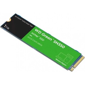 SSD накопитель Western Digital (WD) Green SN350 NVMe WDS100T3G0C 1ТБ M2.2280 (QLC)