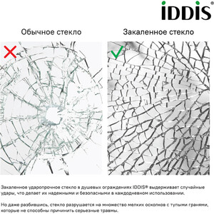 Душевой уголок IDDIS Slide 120х90 прозрачный, черный (SLI6BS2i23)