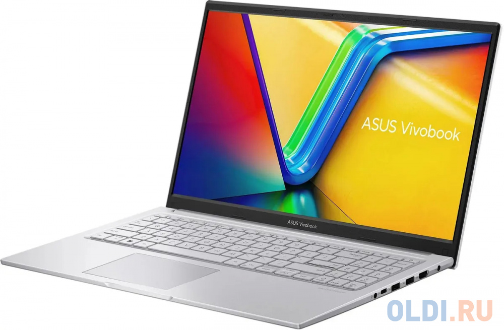 Ноутбук Asus Vivobook 15 X1504VA-BQ895 Core i5 120U 16Gb SSD512Gb UMA 15.6" IPS FHD (1920x1080) noOS silver WiFi BT Cam (90NB13Y2-M00880)