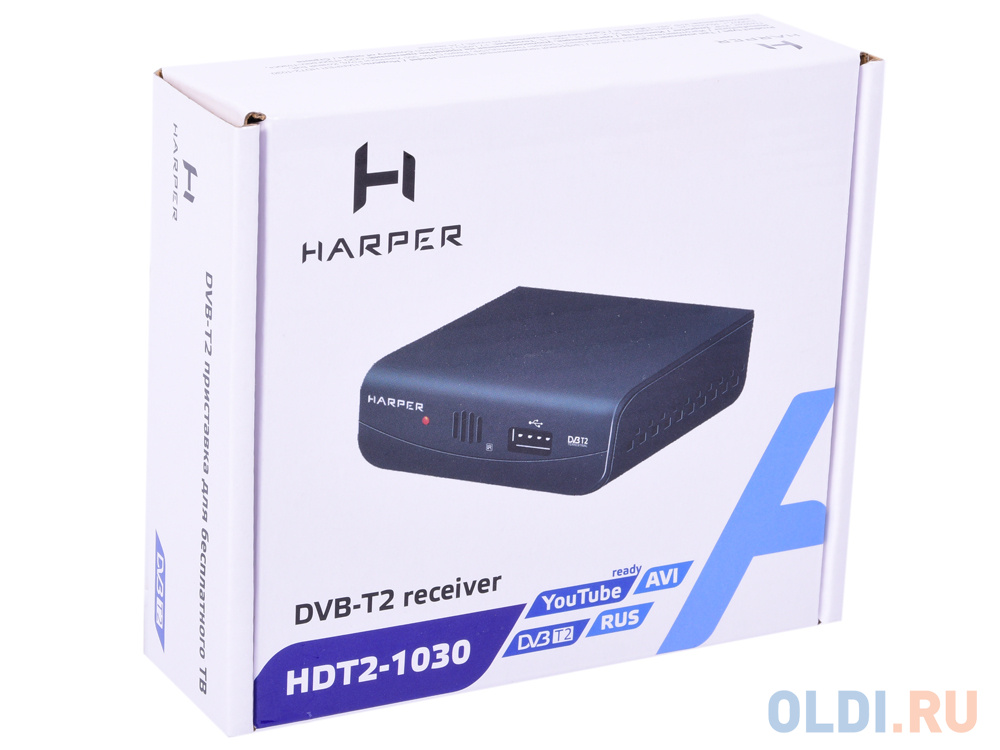 Цифровой телевизионный DVB-T2 ресивер HARPER HDT2-1030 в Москвe