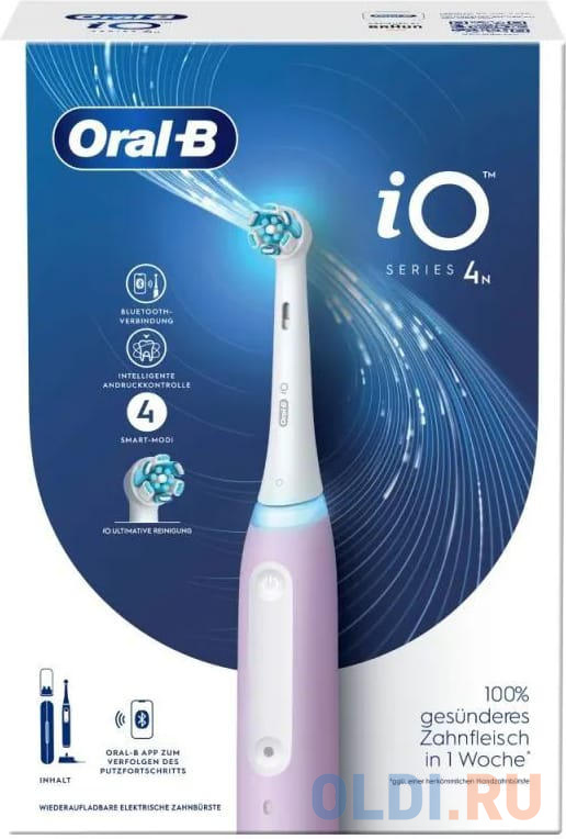 Электрическая зубная щетка IO4 LAVENDER + TRAVEL CASE ORAL-B