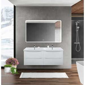 Тумба с раковиной BelBagno Marino-Cer 120х44 Bianco Lucido (MARINO-CER-1200-4C-SO-2-BL-P, BB-0325-120-2-LVB) в Москвe