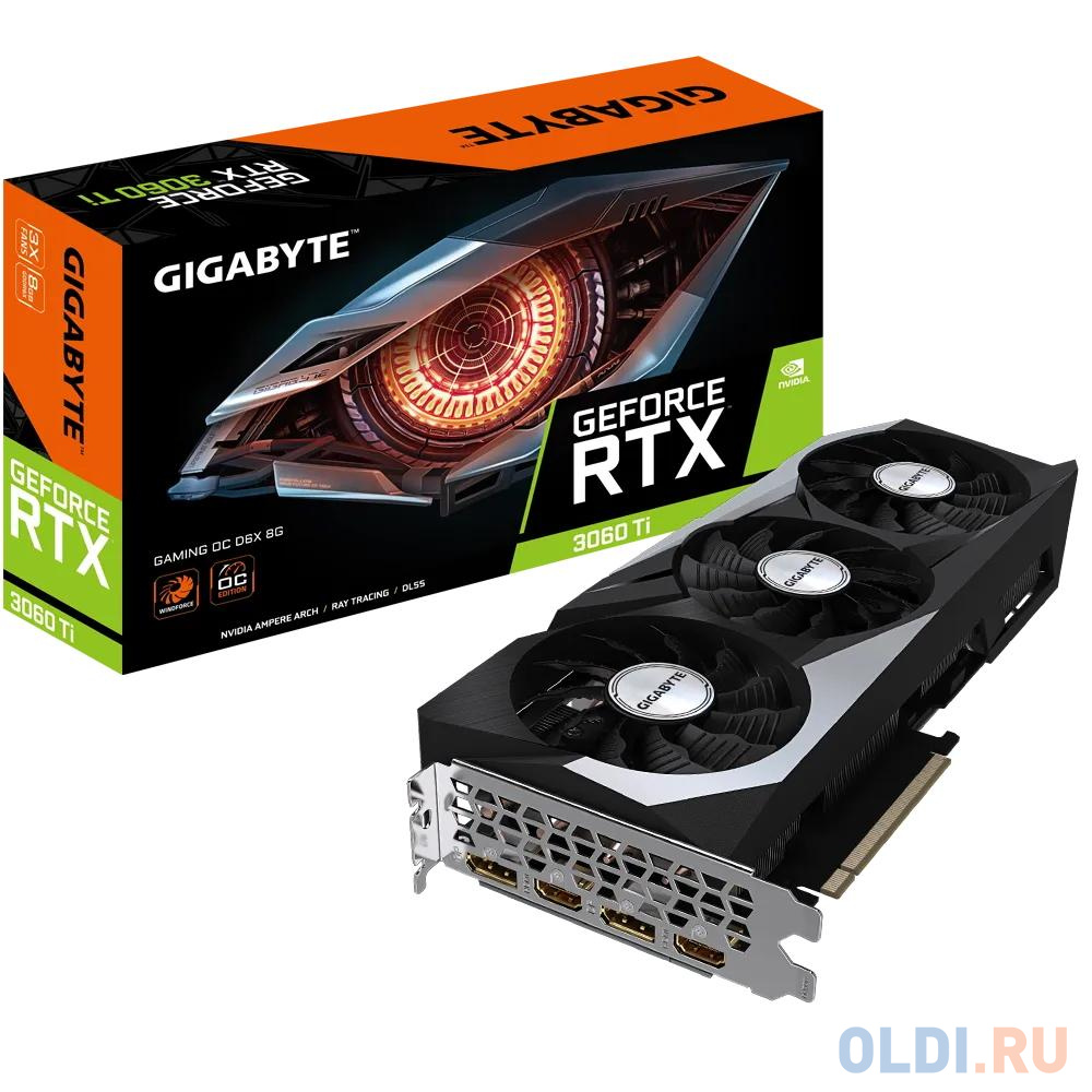 Видеокарта GigaByte nVidia GeForce RTX 3060 Ti GAMING OC D6X 8G 8192Mb GV-N306TXGAMING OC-8GD