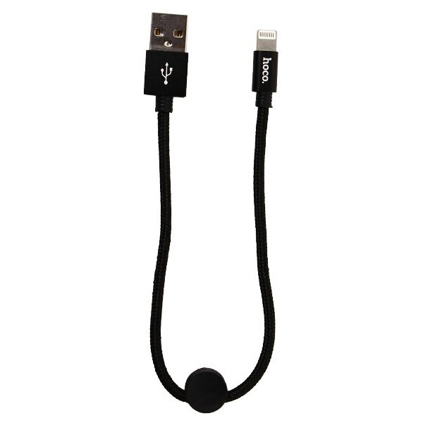 Кабель Hoco X35 Premium USB - Lightning 2.4A 25cm Black 6931474707413