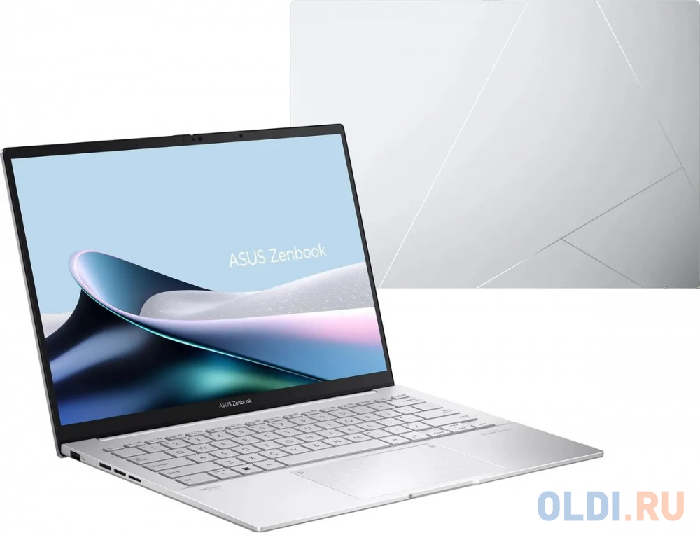 Ноутбук Asus Zenbook 14 OLED UX3405MA-QD988 Core Ultra 5 125H 16Gb SSD512Gb Intel Arc 14" OLED FHD+ (1920x1200) noOS silver WiFi BT Cam Bag (90NB в Москвe