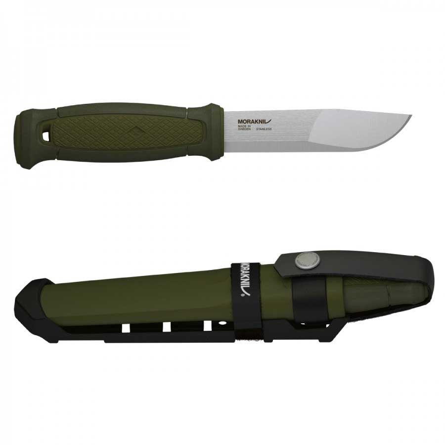 Нож Morakniv Kansbol, нержавеющая сталь, крепление Multi-Mount, зеленый