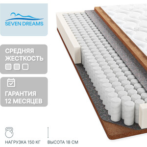 Матрас Seven dreams coco lite hard lux 190 на 140 см (415400)