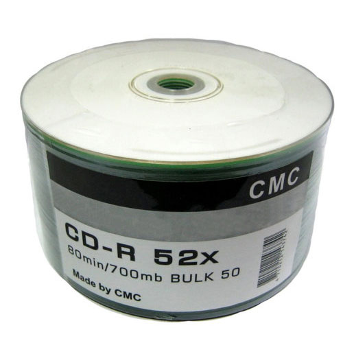 Диск CMC CD-R, 700Mb, 52x, Bulk, 50 шт (CMCCDRB50)