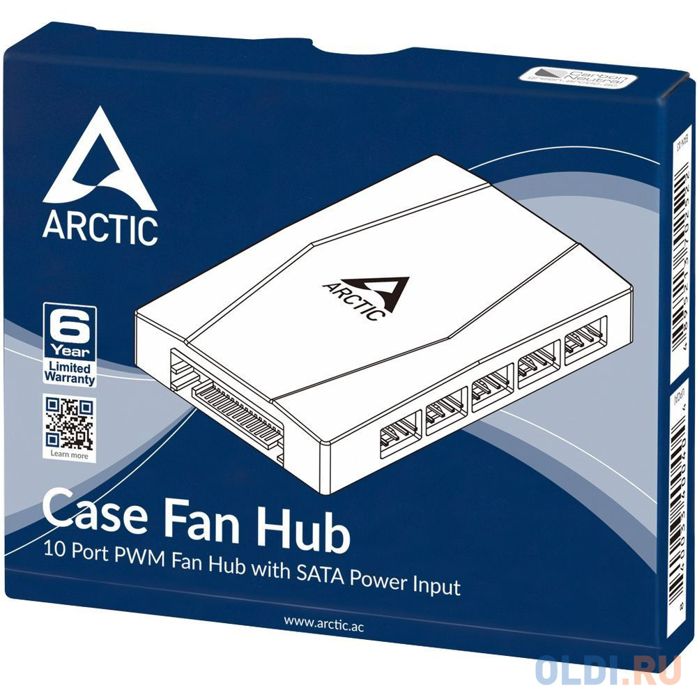 Хаб для 10 вентиляторов корпуса ПК Arctic Case Fan Hub 10 PWM Fan (ACFAN00175A) (702522) в Москвe