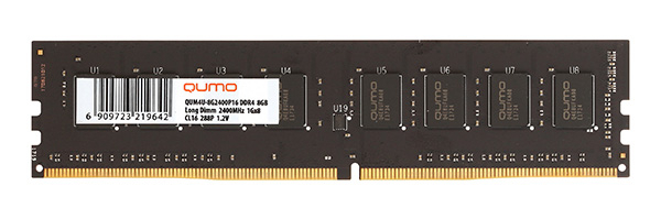 Память DDR4 RDIMM 32Gb, 3200MHz, CL22, 1.2V, Dual Rank, ECC Reg, Qumo (QUM4Reg-32G3200S22)